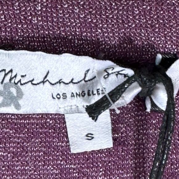 Michael Stars Women's NWT Nova Matted Shine Aster Ruched Mini Dress Sz S - Picture 7 of 11